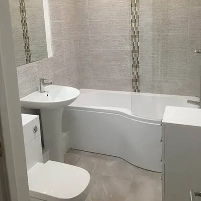 white bathroom